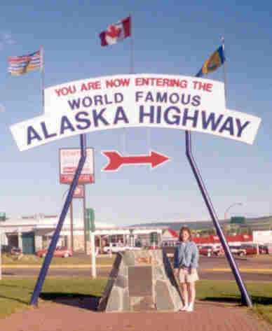 Jenny at Alaska Highway